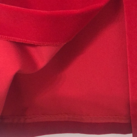 Vintage Rebecca Thomas Red Velvet Skirt. - Picture 8 of 9